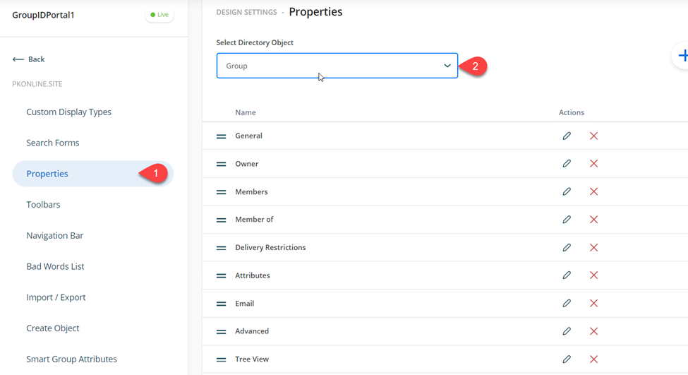 Set Directory Object to Groups