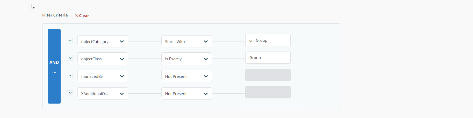 Report Generation wizard with LDAP query field