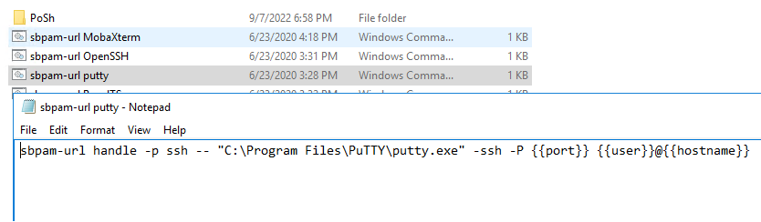 Editing the Windows command file to configure the correct installation directory