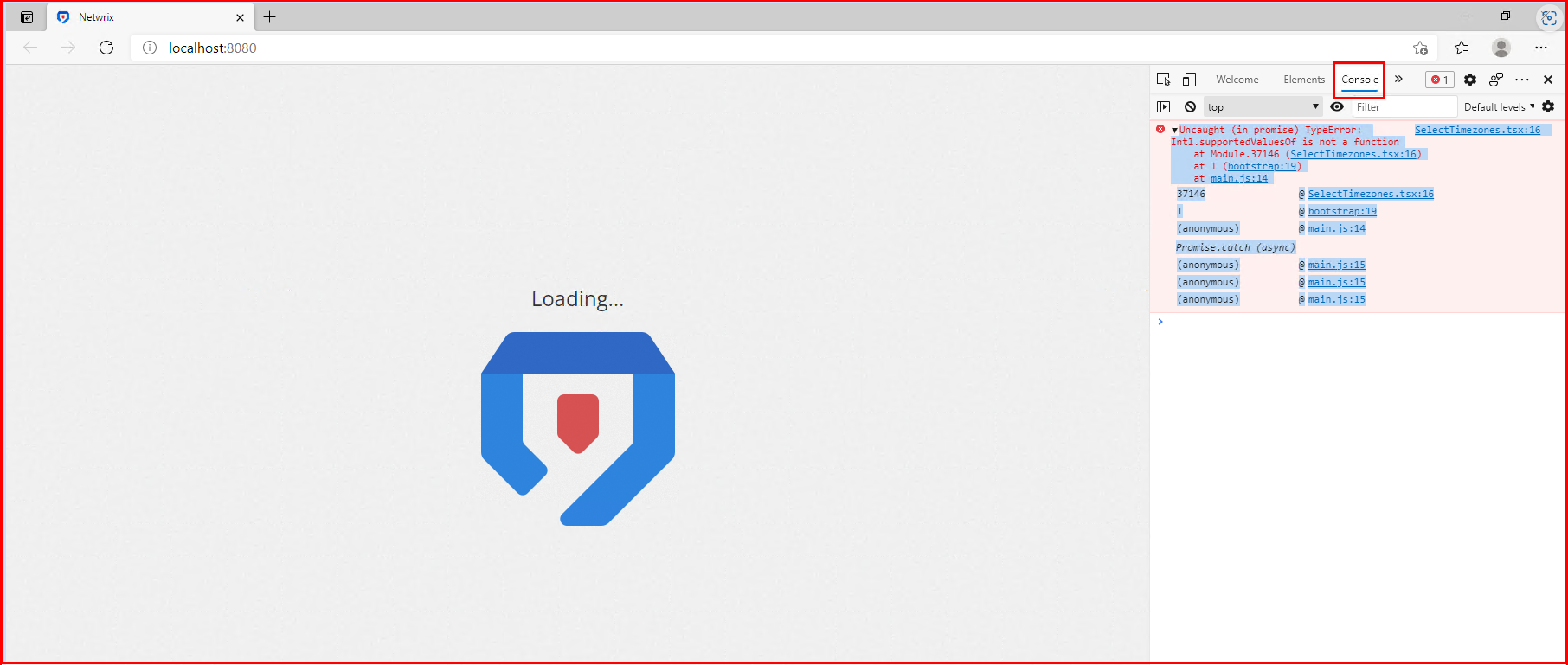 Microsof Edge Loading Screen Dashboard Stalls at Initial Loading Screen in Microsoft Edge | Netwrix ...