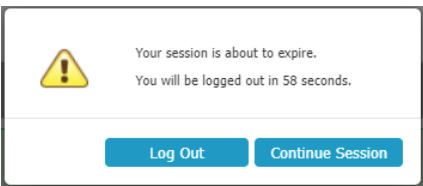 Session expiration warning in Endpoint Protector Management Console