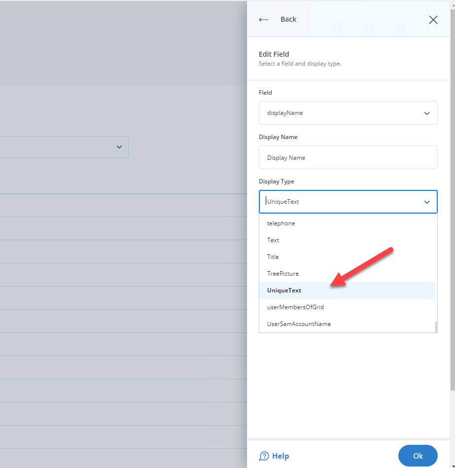 Edit Field dialog in Directory Manager
