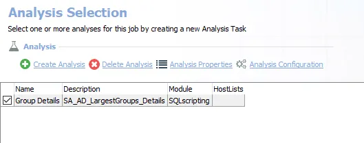 Analysis Task for the AD_LargestGroups Job