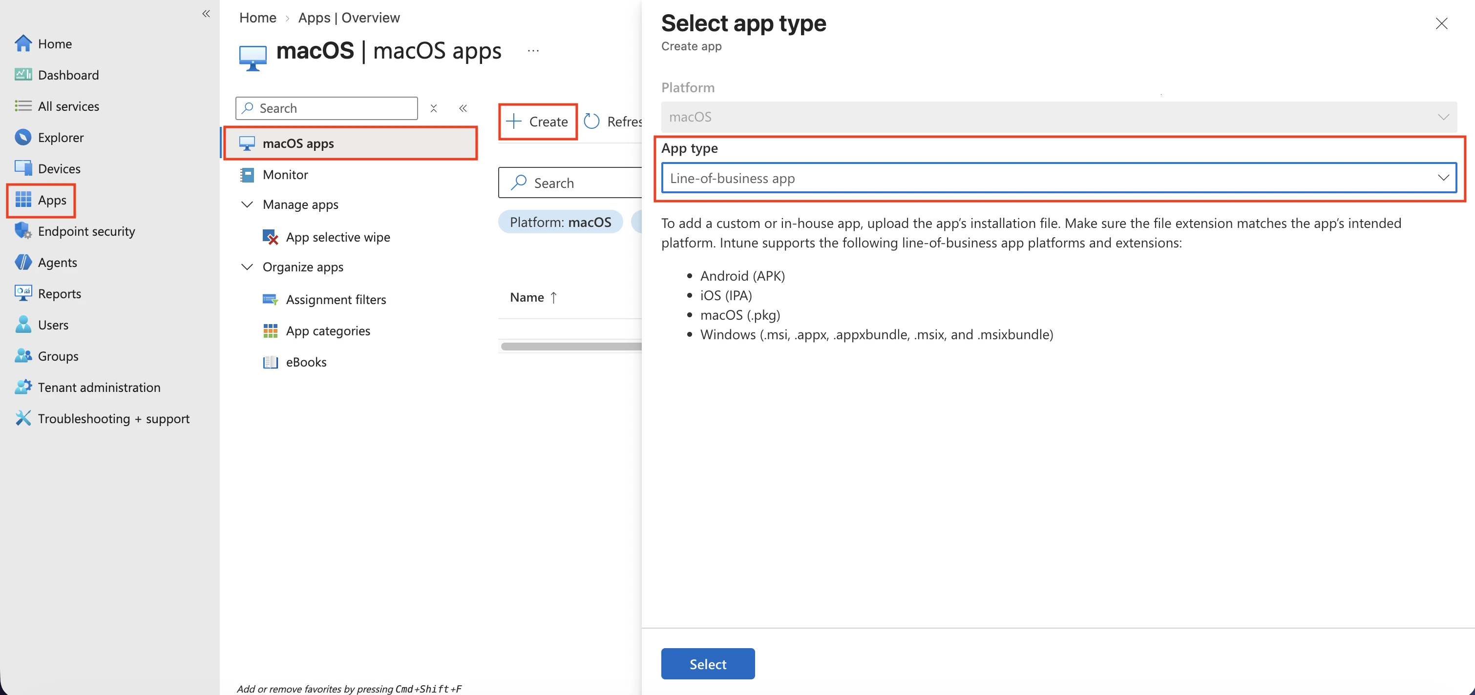 Creating a macOS line-of-business app