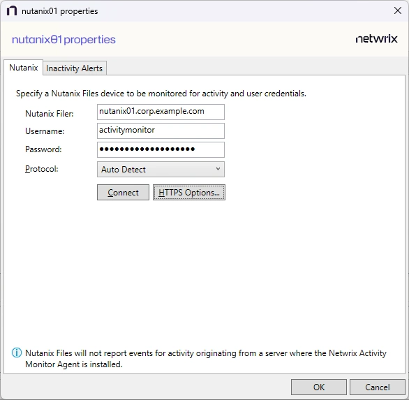 Monitored Host User Account