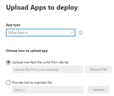 Upload Apps to Deploy Upload Apps to Deploy