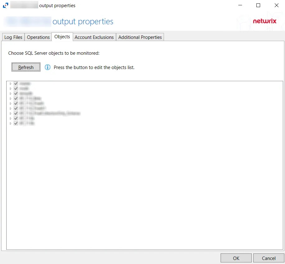 Objects Tab