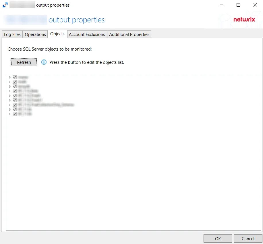 Objects Tab
