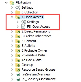 1.Open Access &gt; FS_OpenAccess Job in the Jobs Tree