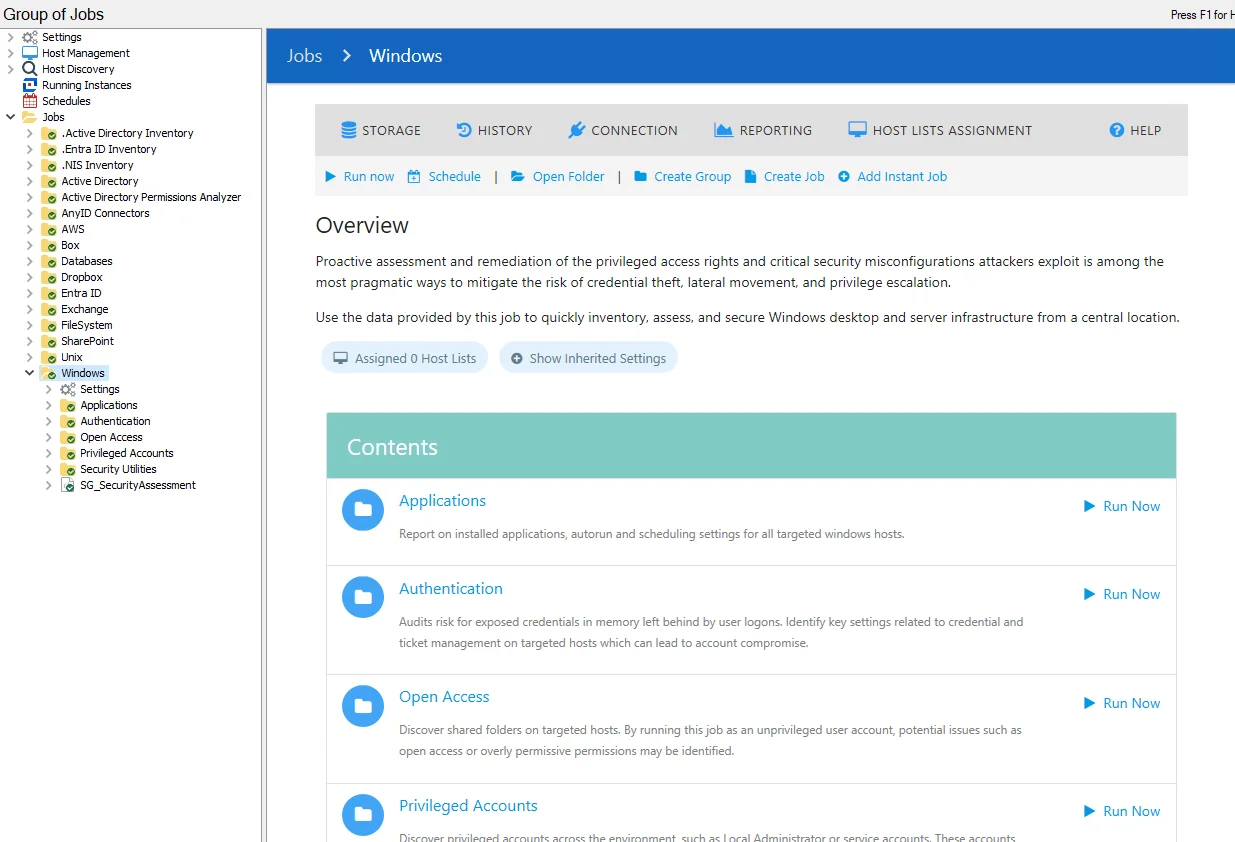Windows Solution Overview page