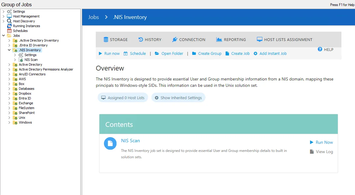 .NIS Inventory Solution Overview page
