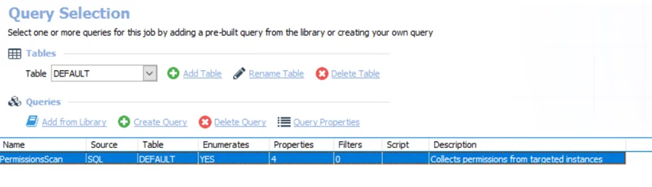 Query Selection