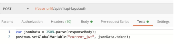 Tests tab