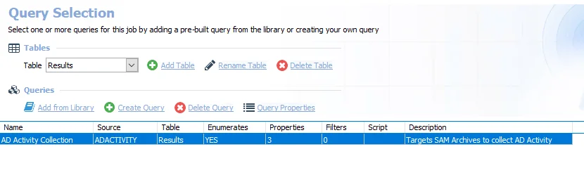 Queries for the AD_ActivityCollection Job