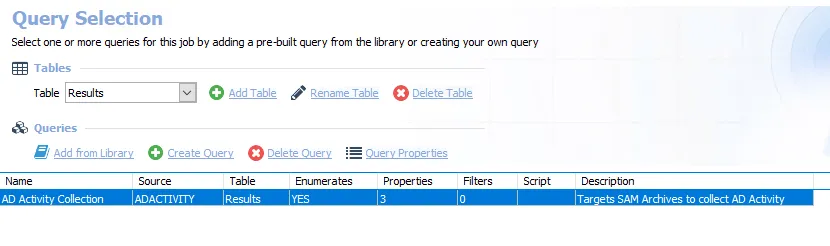 Queries for the AD_ActivityCollection Job