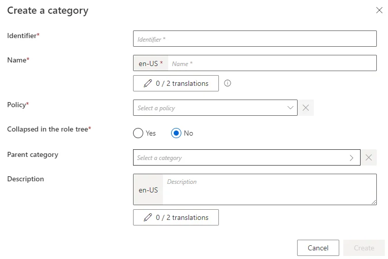Create a Category