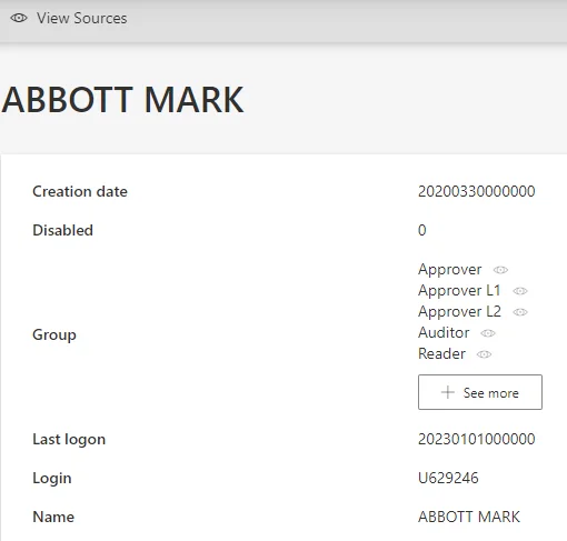 SAB Example - Resource Attributes