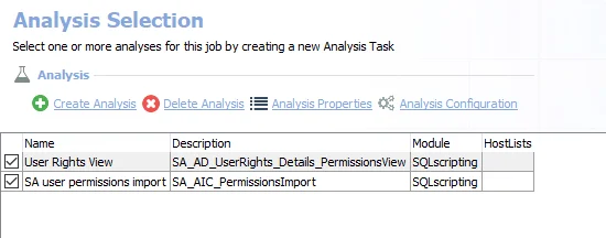 Analysis Tasks for the AD_UserRights Job