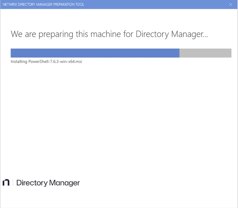 Preparing the machine