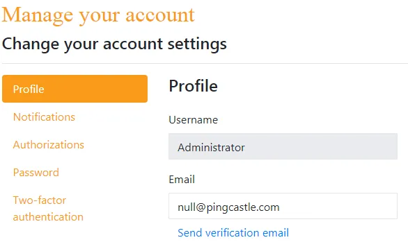 Windows accounts have no email