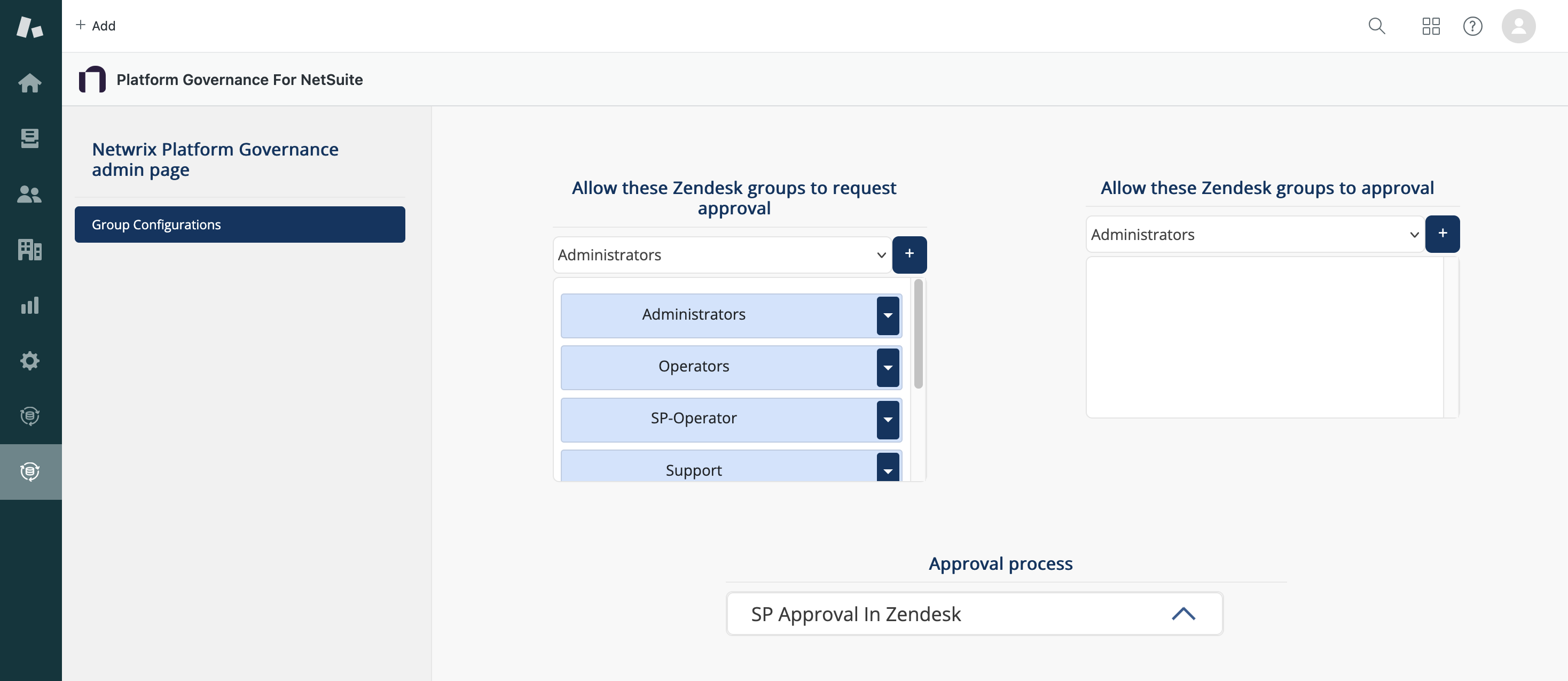 Group Configuration Page