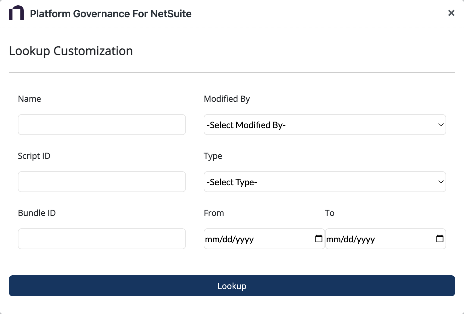 Add customizations to the Change Request
